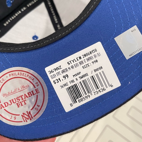 New Mitchell & Ness Golden State Warriors Snapback Hat - Picture 11 of 11